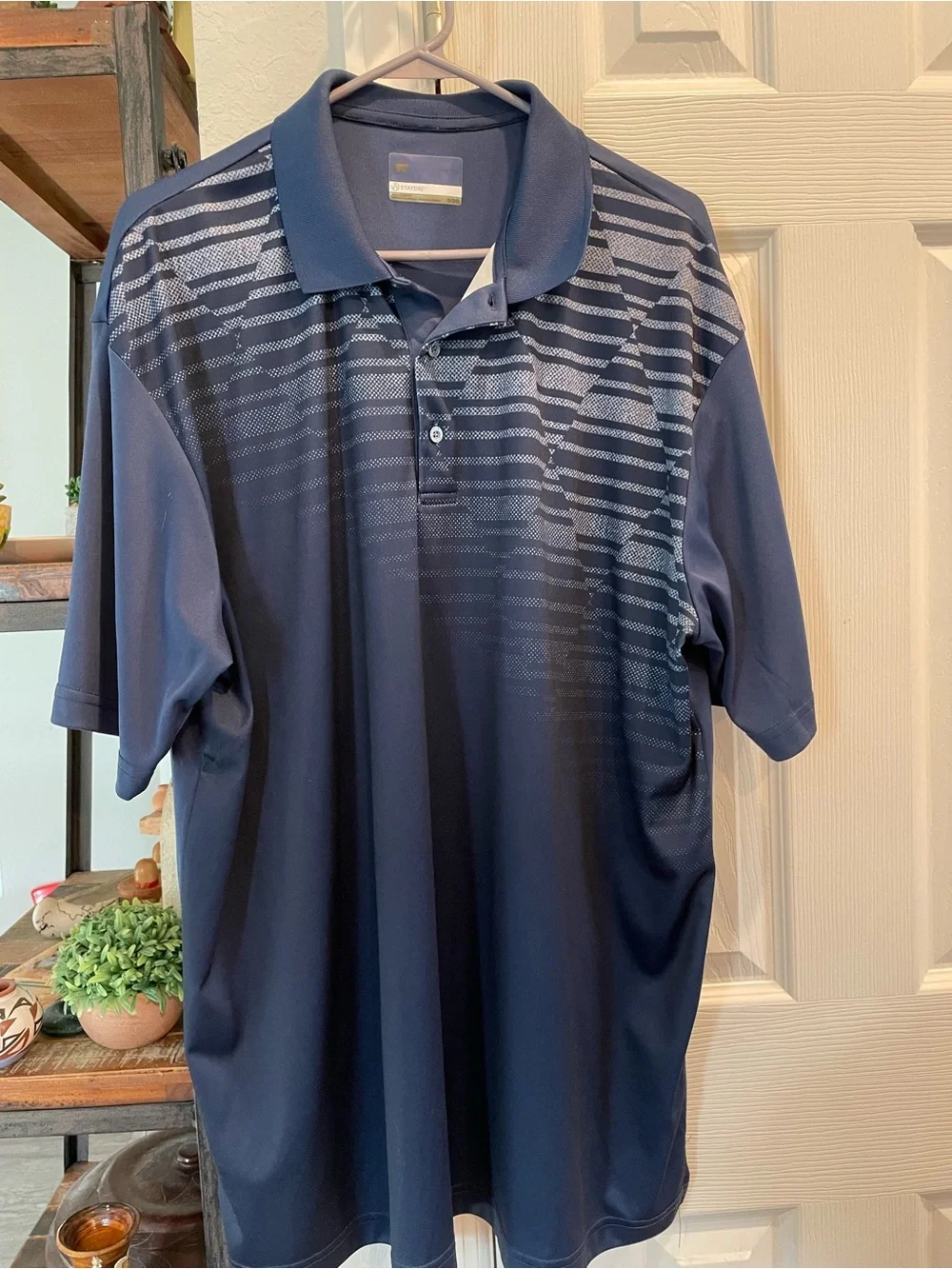 Jack Nicklaus staydri pair of golf polo shirts black gray/navy gray men’s XL